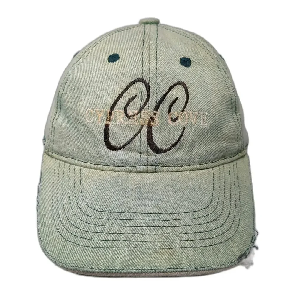 Oki Wear Baseball Cap Green One Size Cypress Cove CC Embroidered Slideback Hat